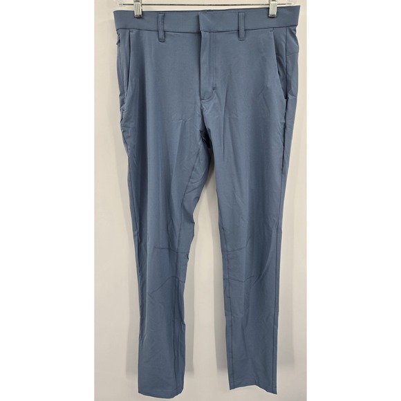 Fabletics Pants Mens 33x34 The Only Pant Modern Slim Fit Blue Travel Preppy - Picture 2 of 7